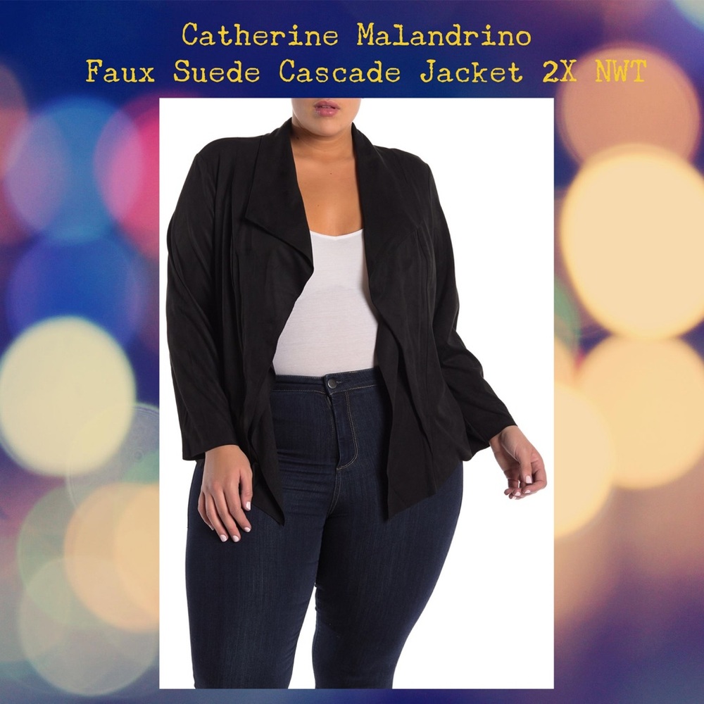 Catherine Malandrino Faux Suede Jacket NWT Sz. 2X